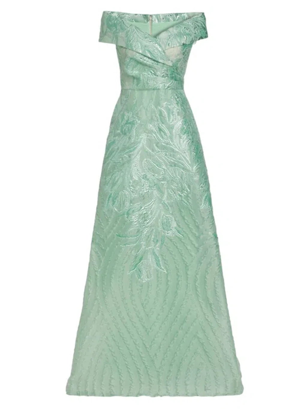 green emerald velvet dress Chiffon Floral Print Halter Gown