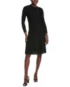 Teri Jon By Rickie Freeman Wool Sweaterdress In Black
