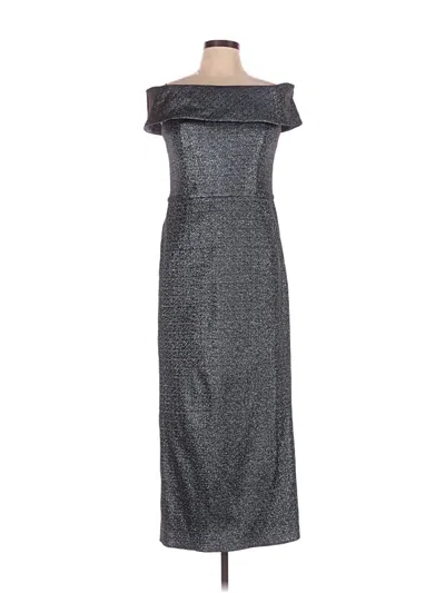 Pre-owned Teri Jon Casual Dress In Gray