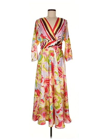 Pre-owned Teri Jon Casual Dress In Green