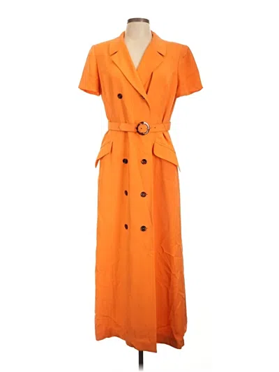 Pre-owned Teri Jon Casual Dress In Orange