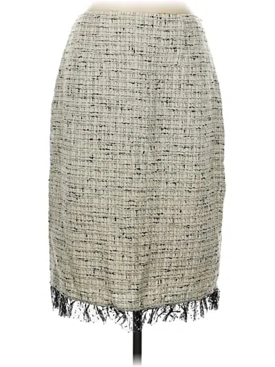 Pre-owned Teri Jon Casual Skirt In Gray