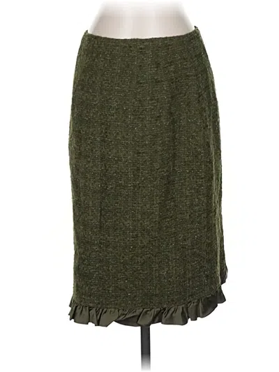Pre-owned Teri Jon Casual Skirt In Green