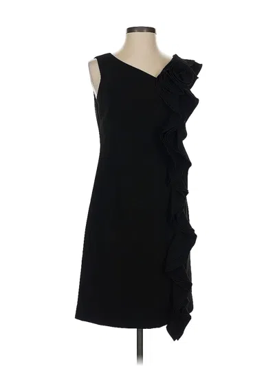 Pre-owned Teri Jon Cocktail Dress In Black