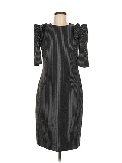 Pre-owned Teri Jon Cocktail Dress In Black