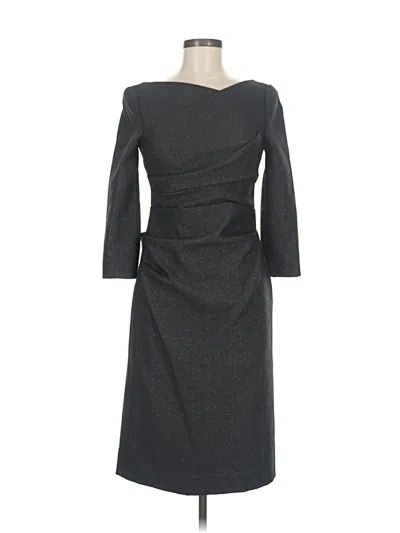 Pre-owned Teri Jon Cocktail Dress In Black