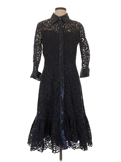 Pre-owned Teri Jon Cocktail Dress In Black
