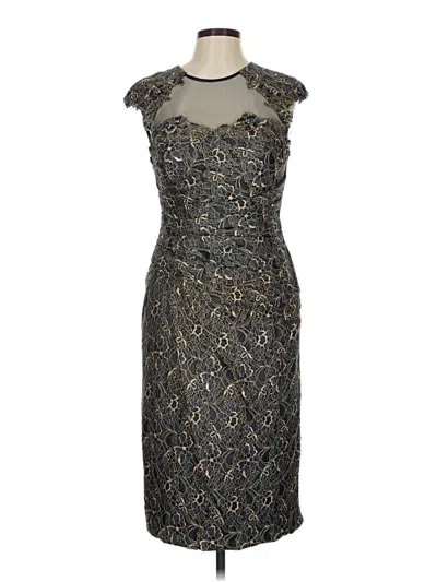 Pre-owned Teri Jon Cocktail Dress In Black