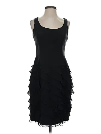 Pre-owned Teri Jon Cocktail Dress In Black