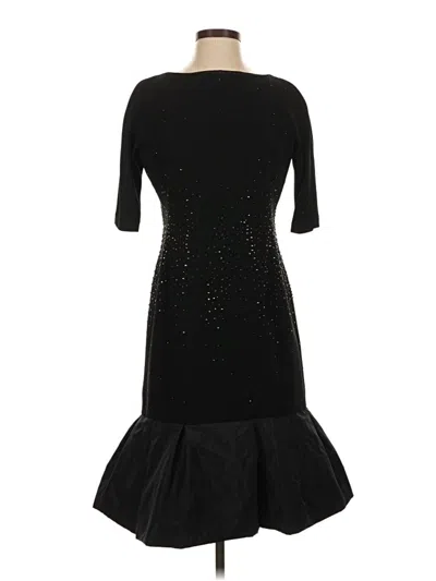 Pre-owned Teri Jon Cocktail Dress In Black