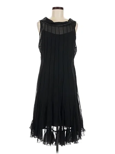 Pre-owned Teri Jon Cocktail Dress In Black