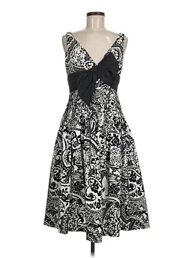 Pre-owned Teri Jon Cocktail Dress In Black