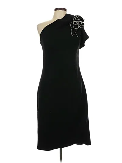 Pre-owned Teri Jon Cocktail Dress In Black