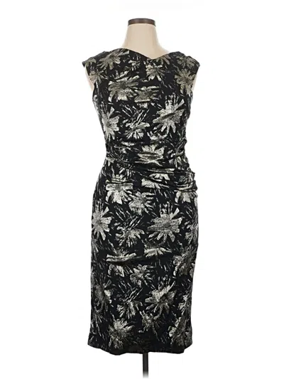 Pre-owned Teri Jon Cocktail Dress In Black