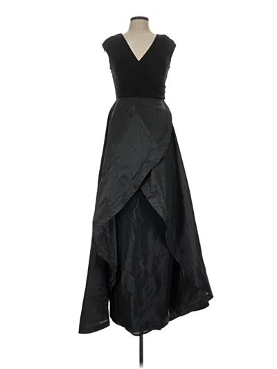 Pre-owned Teri Jon Cocktail Dress In Black