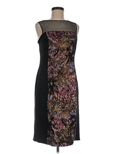 Pre-owned Teri Jon Cocktail Dress In Black