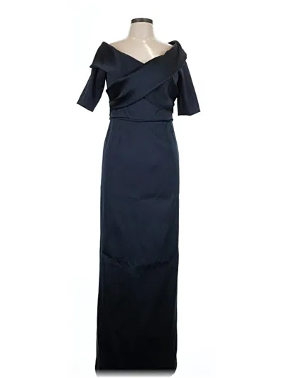 Pre-owned Teri Jon Cocktail Dress In Black