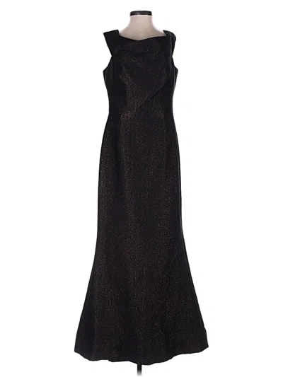 Pre-owned Teri Jon Cocktail Dress In Black