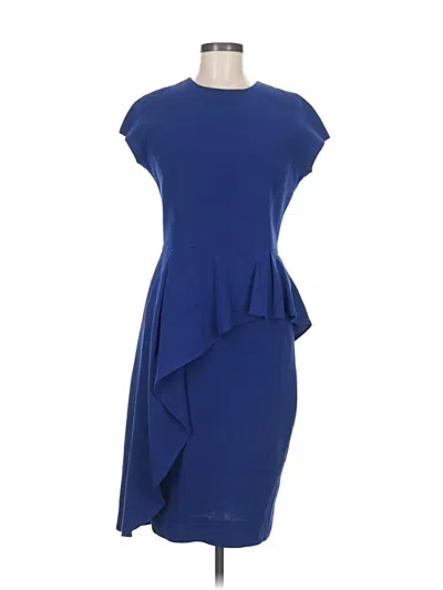 Pre-owned Teri Jon Cocktail Dress In Blue