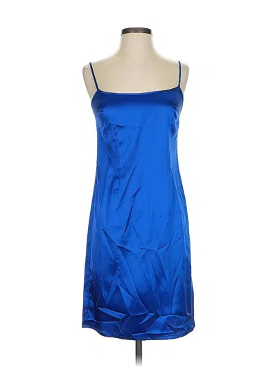 Pre-owned Teri Jon Cocktail Dress In Blue