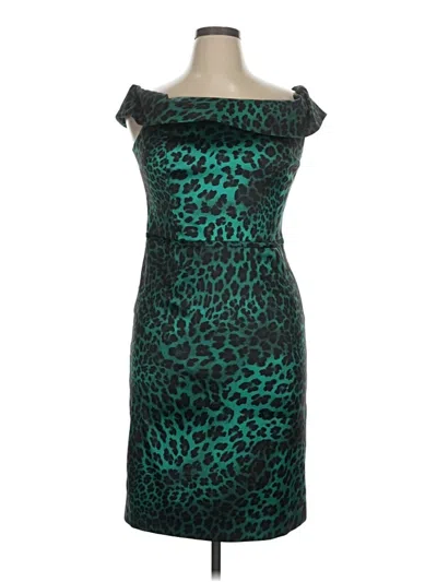 Pre-owned Teri Jon Cocktail Dress In Blue