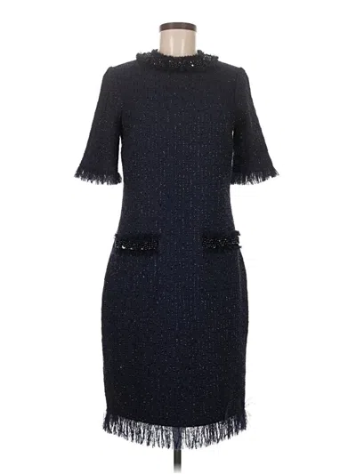 Pre-owned Teri Jon Cocktail Dress In Blue