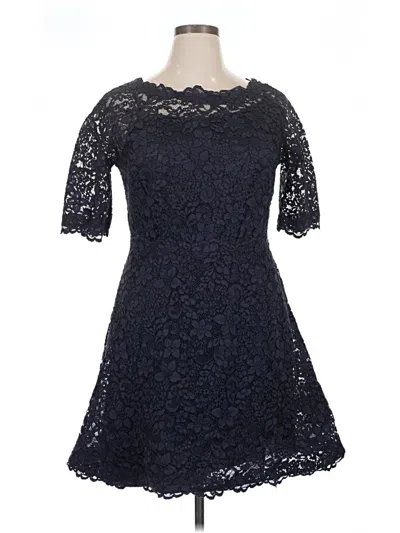 Pre-owned Teri Jon Cocktail Dress In Blue