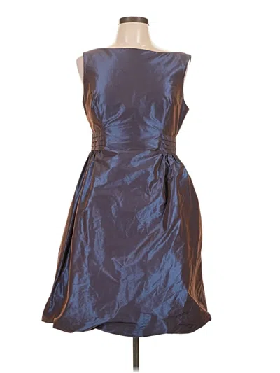 Pre-owned Teri Jon Cocktail Dress In Blue