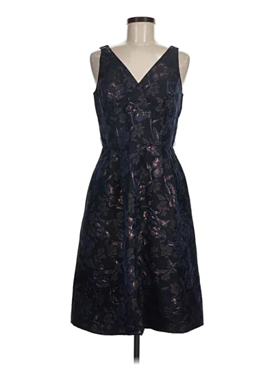 Pre-owned Teri Jon Cocktail Dress In Blue