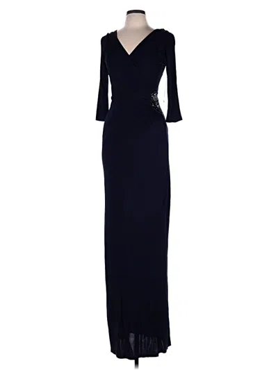 Pre-owned Teri Jon Cocktail Dress In Blue