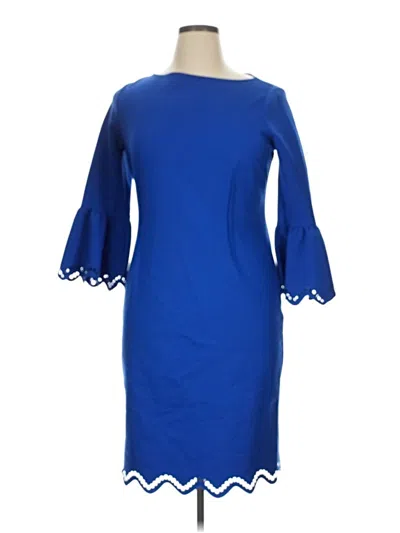 Pre-owned Teri Jon Cocktail Dress In Blue