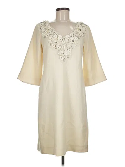 Pre-owned Teri Jon Cocktail Dress In Ivory