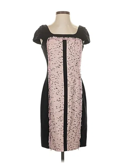 Pre-owned Teri Jon Cocktail Dress In Pink