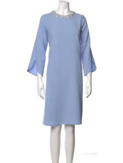 Pre-owned Teri Jon Dress In Blue