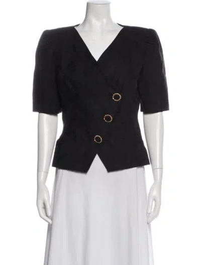 Pre-owned Teri Jon Evening Jacket In Gray