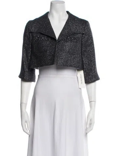 Pre-owned Teri Jon Evening Jacket In Multicolor