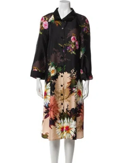 Pre-owned Teri Jon Floral Print Knee-length Dress W/ Tags In Multi