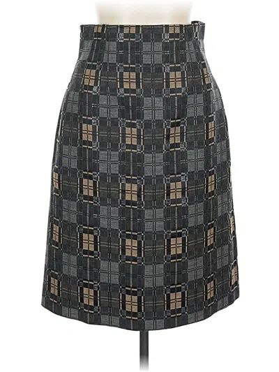 Pre-owned Teri Jon Formal Skirt In Gray