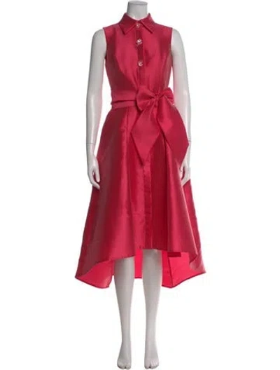 Pre-owned Teri Jon Knee-length Dress In Pink