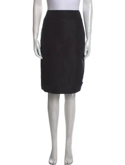 Pre-owned Teri Jon Knee-length Skirt In Black
