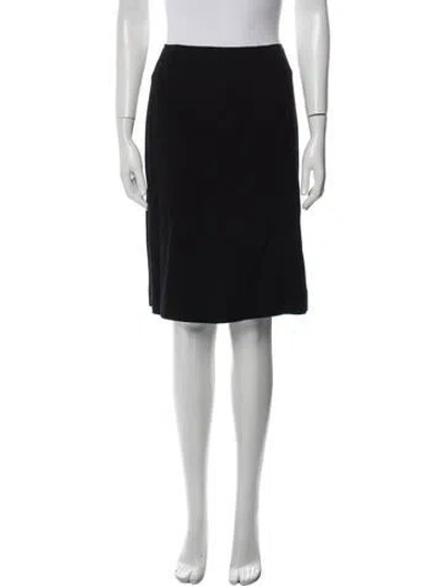 Pre-owned Teri Jon Knee-length Skirt In Black