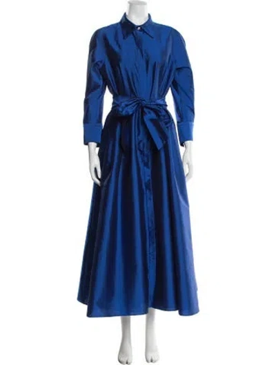 Pre-owned Teri Jon Long Dress In Blue