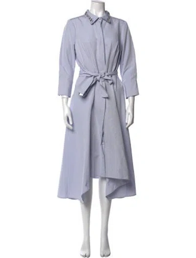 Pre-owned Teri Jon Long Dress In Blue