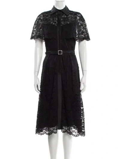 Pre-owned Teri Jon Midi Length Dress In Blue