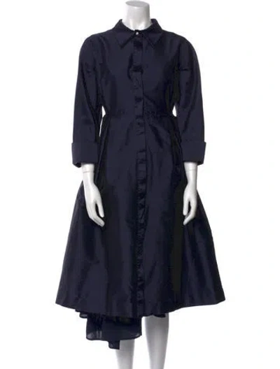 Pre-owned Teri Jon Midi Length Dress In Blue