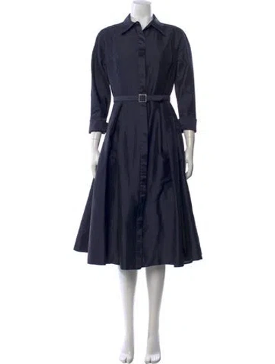 Pre-owned Teri Jon Midi Length Dress In Blue