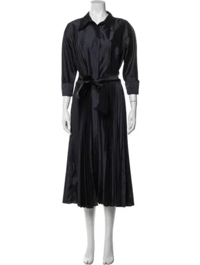 Pre-owned Teri Jon Midi Length Dress In Blue