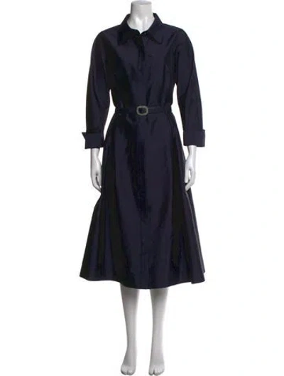 Pre-owned Teri Jon Midi Length Dress In Blue
