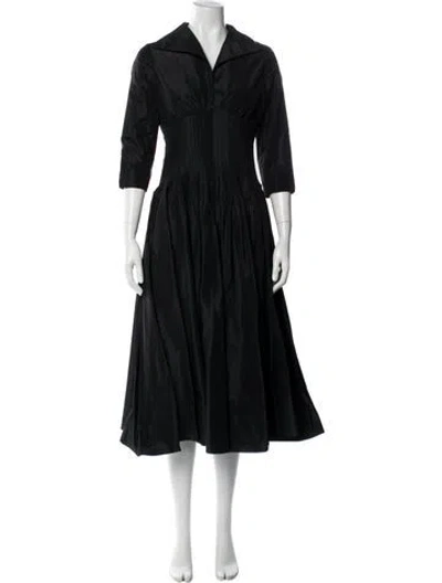 Pre-owned Teri Jon Midi Length Dress In Blue