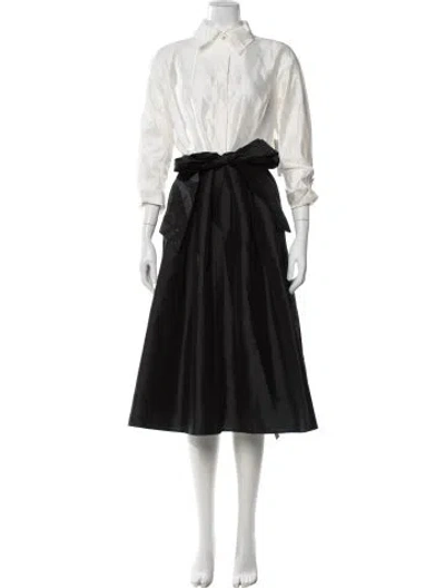 Pre-owned Teri Jon Midi Length Dress In Multi